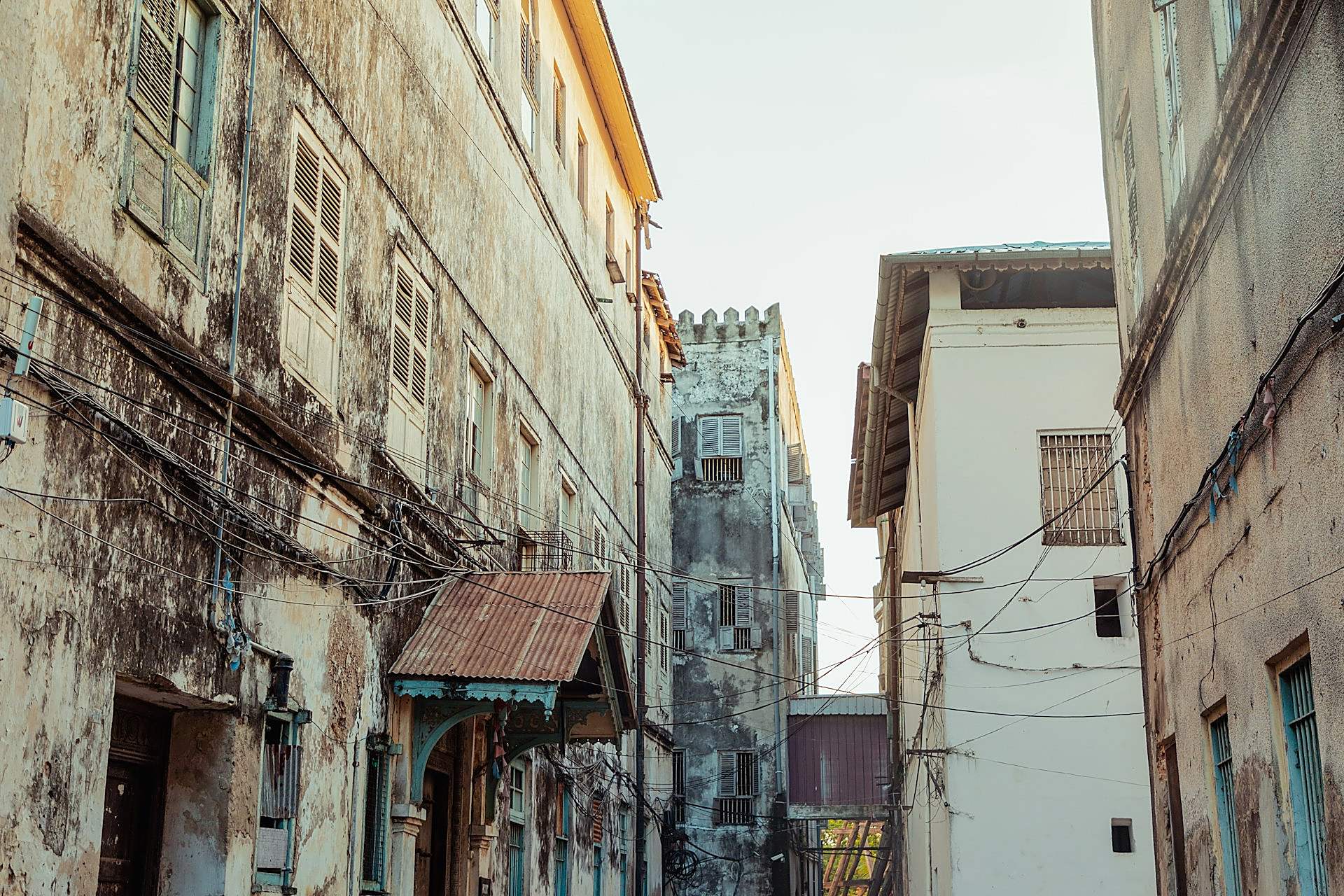 Carved doors and old architecture in Stone Town, Zanzibar